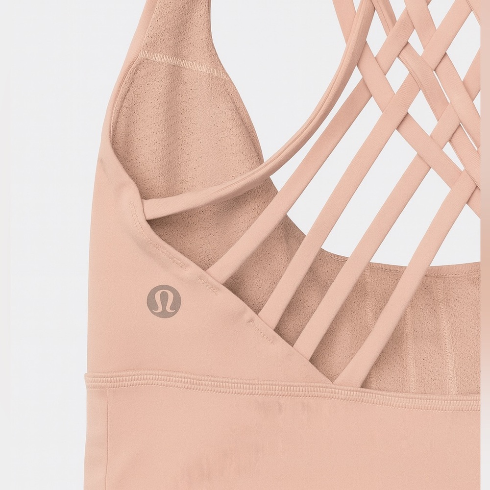 lululemon athletica Light Pink Strappy Sports Bra